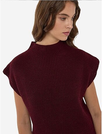 Pull en tricot à demi-col roulé