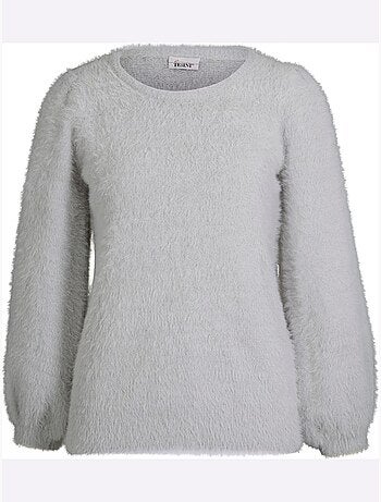 Pull en tricot très chaud avec encolure ronde et manches larges - Taille standard - Helline