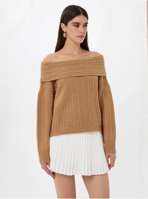 Pull en tricot à épaules dénudées - Kiabi Pull en tricot à épaules dénudées - Kiabi
