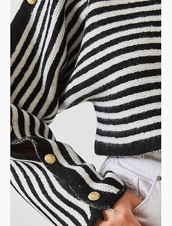 Pull en tricot à manches chauve-souris lucci