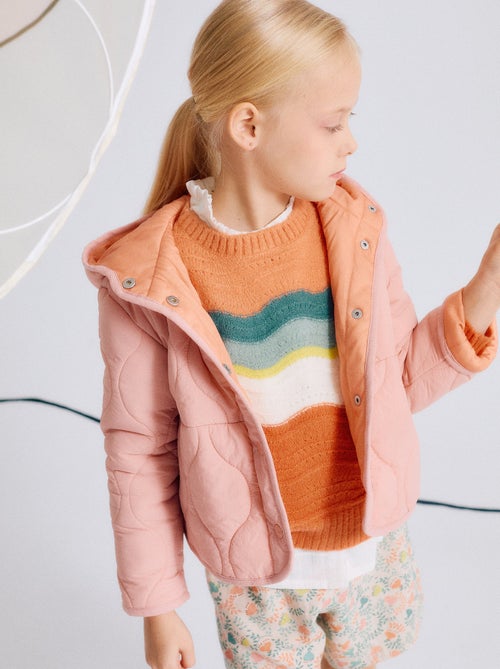 Pull en Tricot à Rayures Ondulées - Kiabi