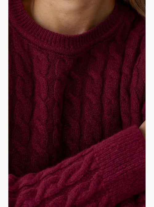 Pull en tricot à tresses épaisses et col ras du cou hiccup - Kiabi Pull en tricot à tresses épaisses et col ras du cou hiccup - Kiabi
