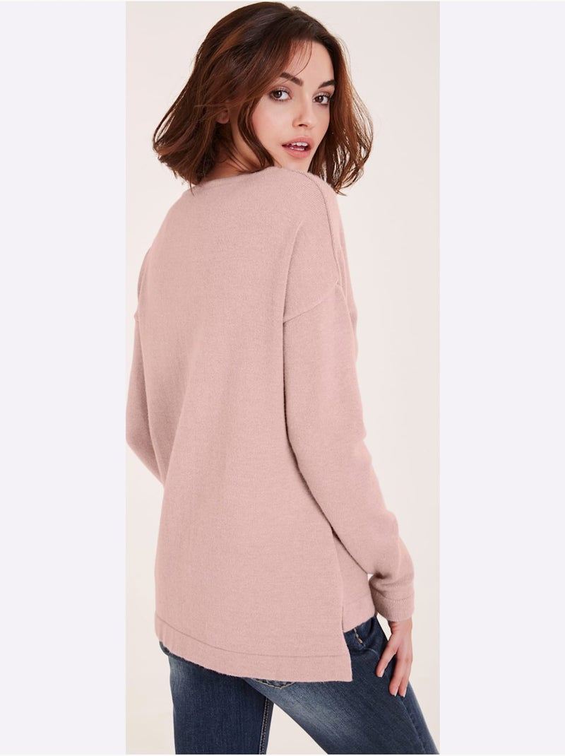 Pull En Tricot Agréables à Porter - Taille Standard - Helline Rose - Kiabi