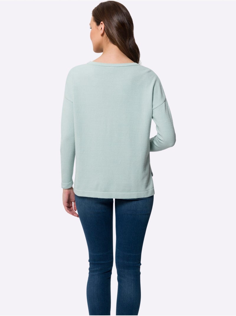 Pull En Tricot Agréables à Porter - Taille Standard - Helline Vert - Kiabi