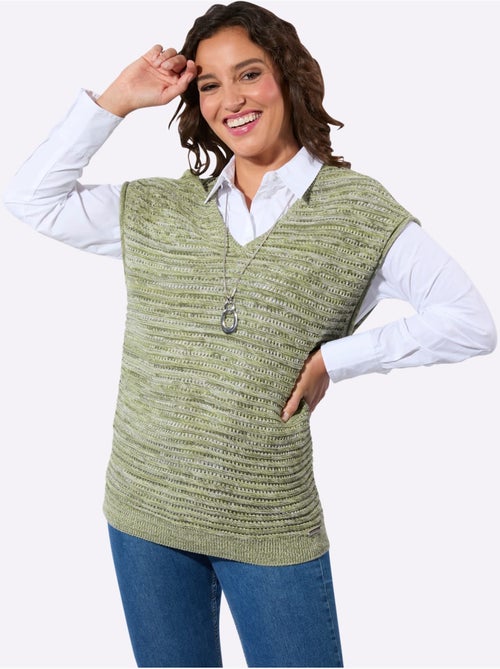 Pull En Tricot Ajouré - Taille Standard - Witt - Kiabi Pull En Tricot Ajouré - Taille Standard - Witt - Kiabi