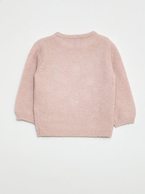 Pull en tricot avec broderie - Kiabi