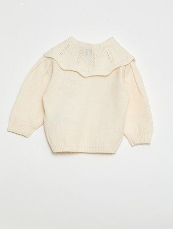 Pull en tricot avec col amovible