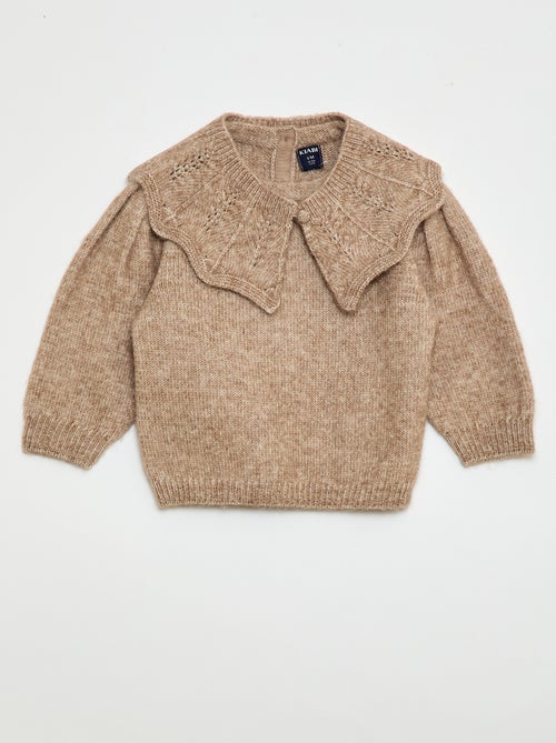 Pull en tricot avec col amovible - Kiabi