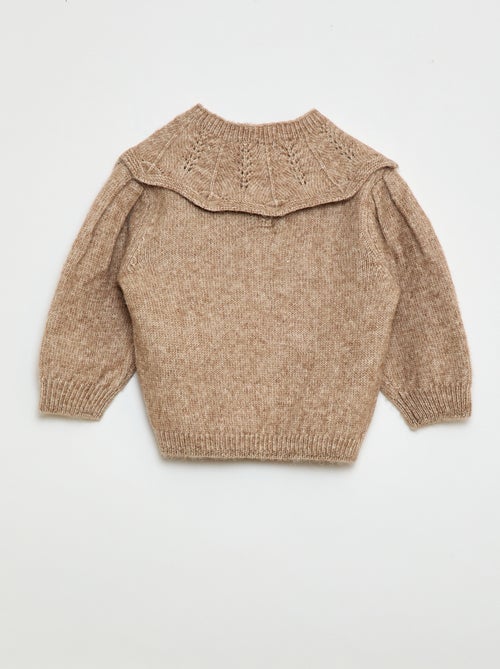 Pull en tricot avec col amovible - Kiabi