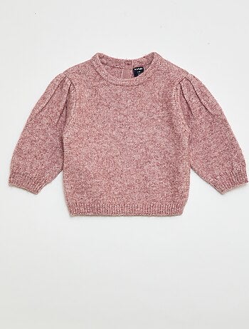 Pull en tricot avec col amovible