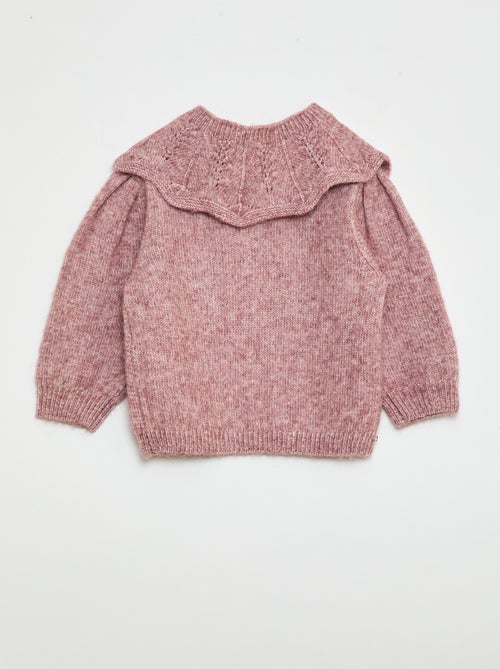 Pull en tricot avec col amovible - Kiabi