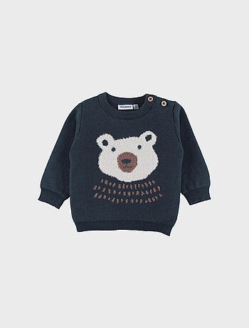 Pull en tricot avec motif ours Noukie's