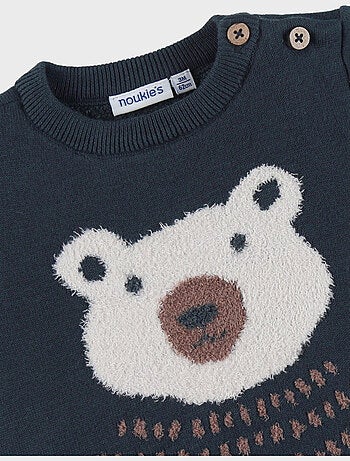 Pull en tricot avec motif ours Noukie's