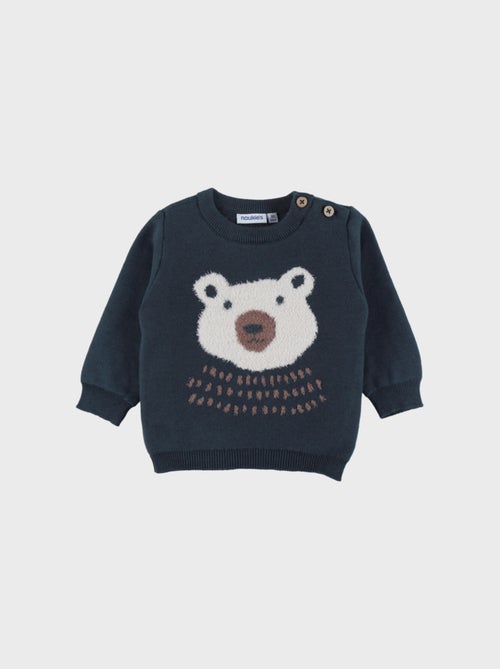 Pull en tricot avec motif ours Noukie's - Kiabi