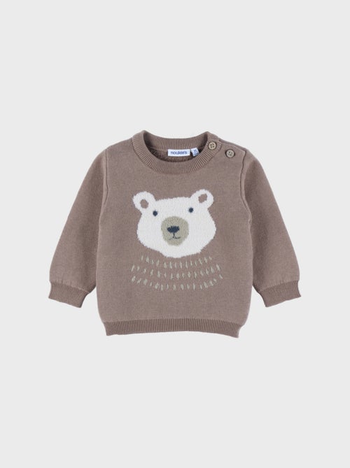 Pull en tricot avec motif ours Noukie's - Kiabi
