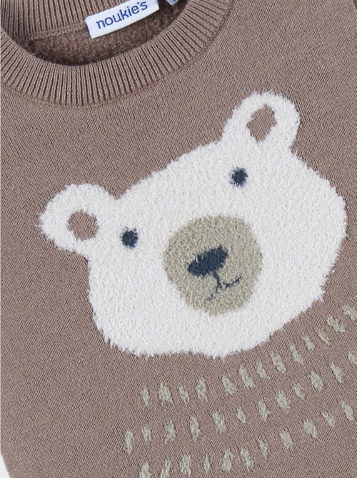 Pull en tricot avec motif ours Noukie's - Kiabi
