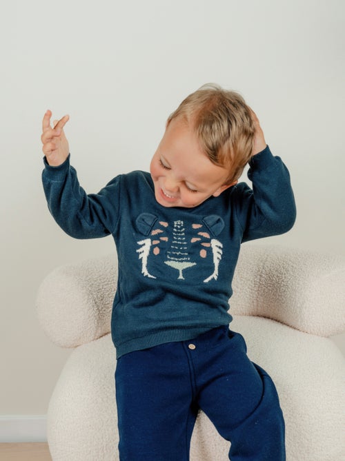 Pull en tricot avec motif tigre Noukie's - Kiabi