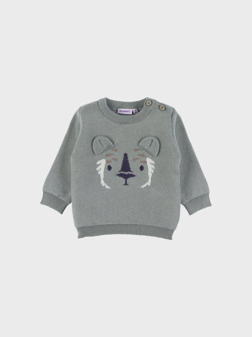 Pull en tricot avec motif tigre Noukie's - Kiabi