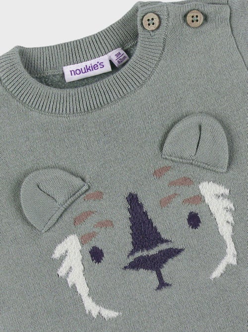 Pull en tricot avec motif tigre Noukie's - Kiabi