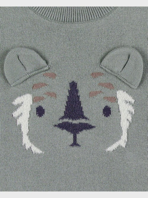 Pull en tricot avec motif tigre Noukie's - Kiabi