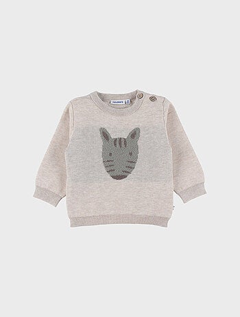 Pull en tricot avec motif zèbre Noukie's