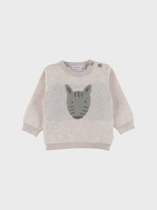 Pull en tricot avec motif zèbre Noukie's - Kiabi