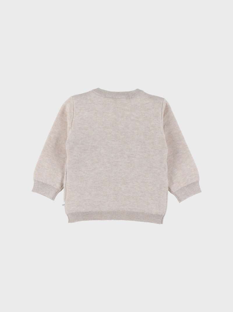 Pull en tricot avec motif zèbre Noukie's Beige - Kiabi