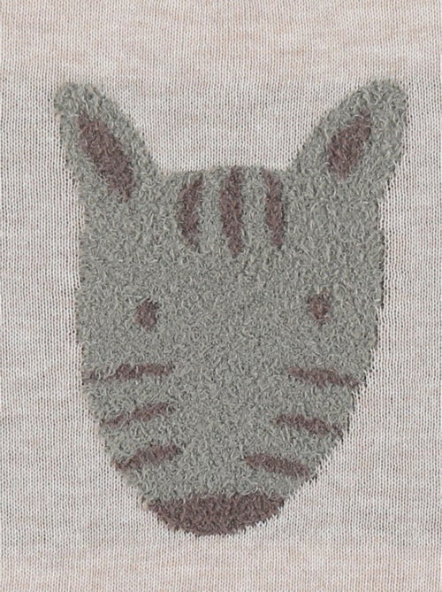 Pull en tricot avec motif zèbre Noukie's - Kiabi
