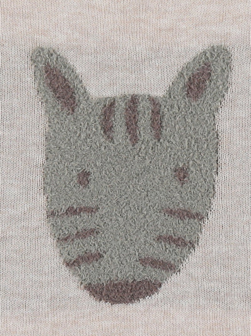 Pull en tricot avec motif zèbre Noukie's Beige - Kiabi