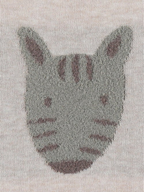 Pull en tricot avec motif zèbre Noukie's - Kiabi