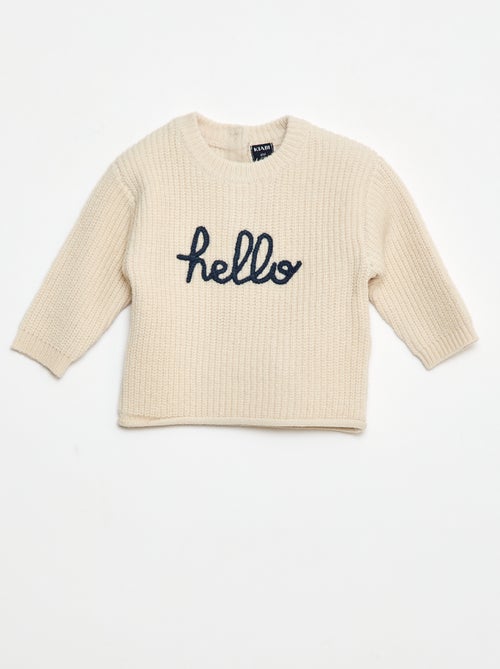 Pull en tricot - Kiabi