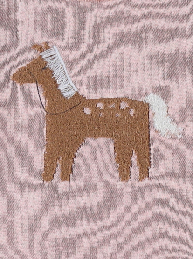 Pull en tricot, cheval Noukie's Rose - Kiabi