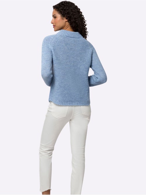 Pull En Tricot Col Corolle - Taille Standard - Helline - Kiabi Pull En Tricot Col Corolle - Taille Standard - Helline - Kiabi