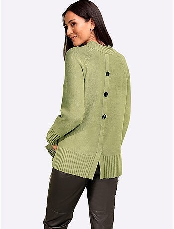 Pull en tricot col corolle - taille standard - helline