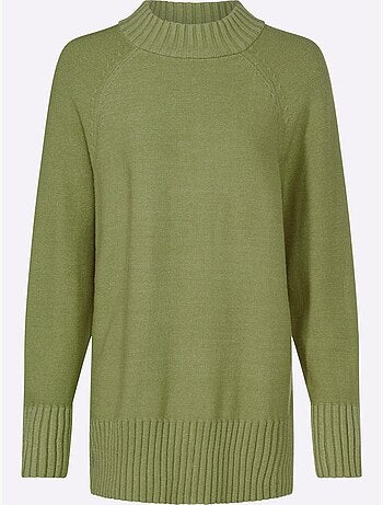 Pull en tricot col corolle - taille standard - helline