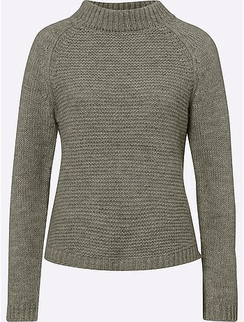 Pull En Tricot Col Corolle - Taille Standard - Helline
