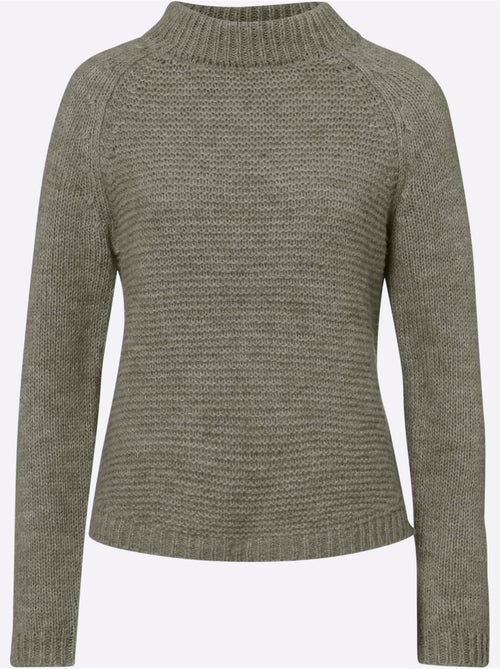 Pull En Tricot Col Corolle - Taille Standard - Helline - Kiabi Pull En Tricot Col Corolle - Taille Standard - Helline - Kiabi