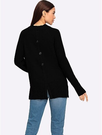 Pull En Tricot Col Corolle - Taille Standard - Helline