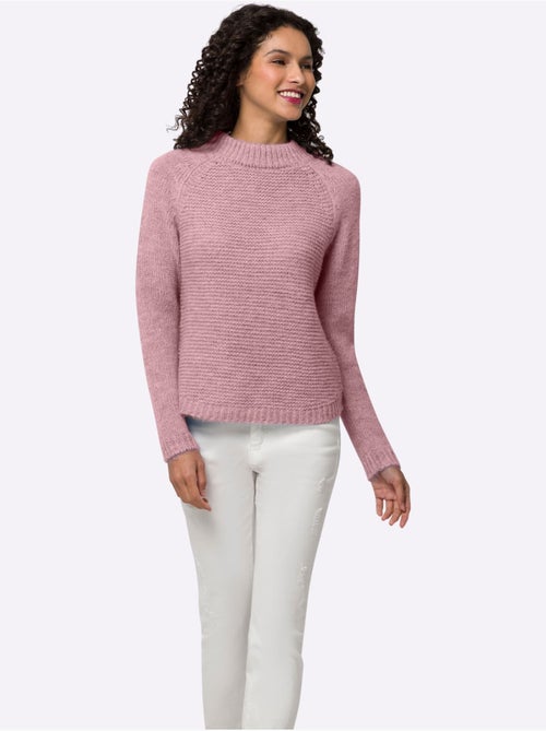 Pull En Tricot Col Corolle - Taille Standard - Helline - Kiabi Pull En Tricot Col Corolle - Taille Standard - Helline - Kiabi