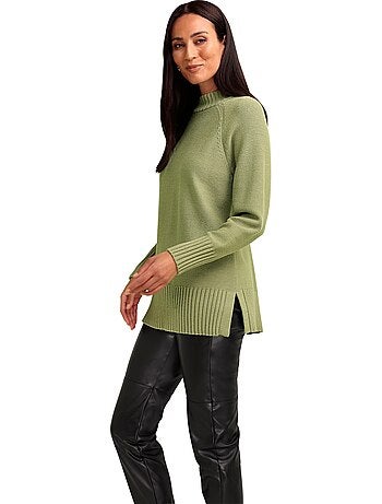 Pull En Tricot Col Corolle - Taille Standard - helline