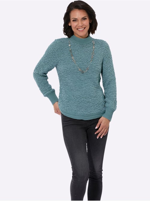Pull en tricot col roulé et manches longues en fil fantaisie - Taille standard - Witt - Kiabi Pull en tricot col roulé et manches longues en fil fantaisie - Taille standard - Witt - Kiabi