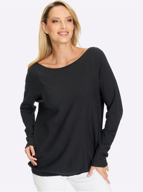 Pull En Tricot Coupe Décontractée - Taille Standard - Helline - Kiabi Pull En Tricot Coupe Décontractée - Taille Standard - Helline - Kiabi