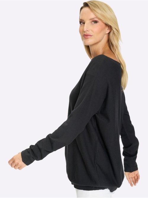Pull En Tricot Coupe Décontractée - Taille Standard - Helline - Kiabi Pull En Tricot Coupe Décontractée - Taille Standard - Helline - Kiabi