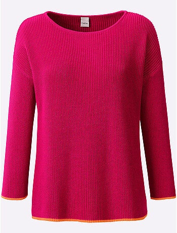 Pull En Tricot Encolure En U Discrète - Taille Standard - Helline