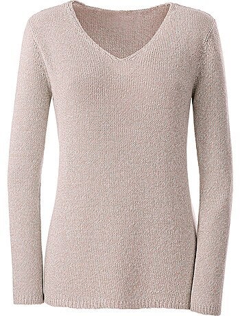 Pull En Tricot Encolure En V Affinante - Taille Standard - Witt