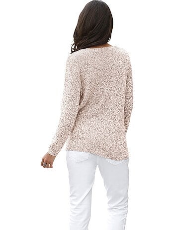 Pull En Tricot Encolure En V Affinante - Taille Standard - Witt
