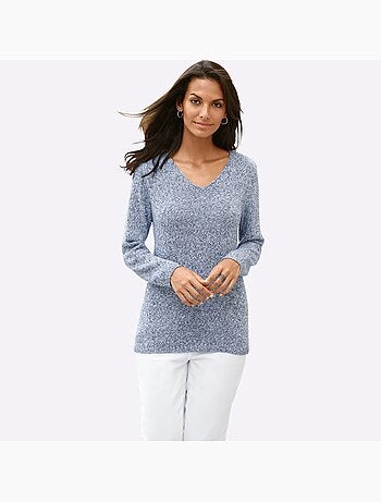 Pull En Tricot Encolure En V Affinante - Taille Standard - Witt