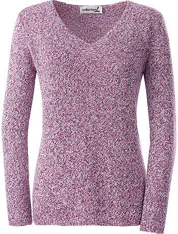 Pull En Tricot Encolure En V Affinante - Taille Standard - Witt