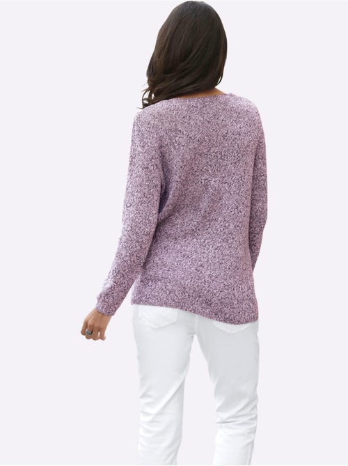 Pull En Tricot Encolure En V Affinante - Taille Standard - Witt - Kiabi