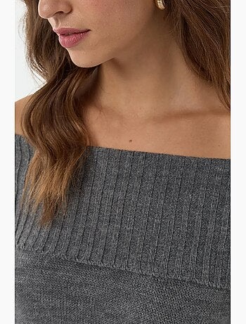 Pull en tricot épaules dénudées hiccup
